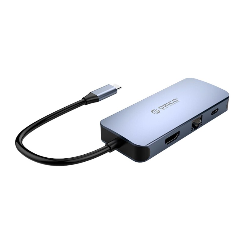 Orico Type-C to 3*USB 3.0 4K HDMI Gigabit Ethernet PD Çoklayıcı Dönüştürücü Hub - 1