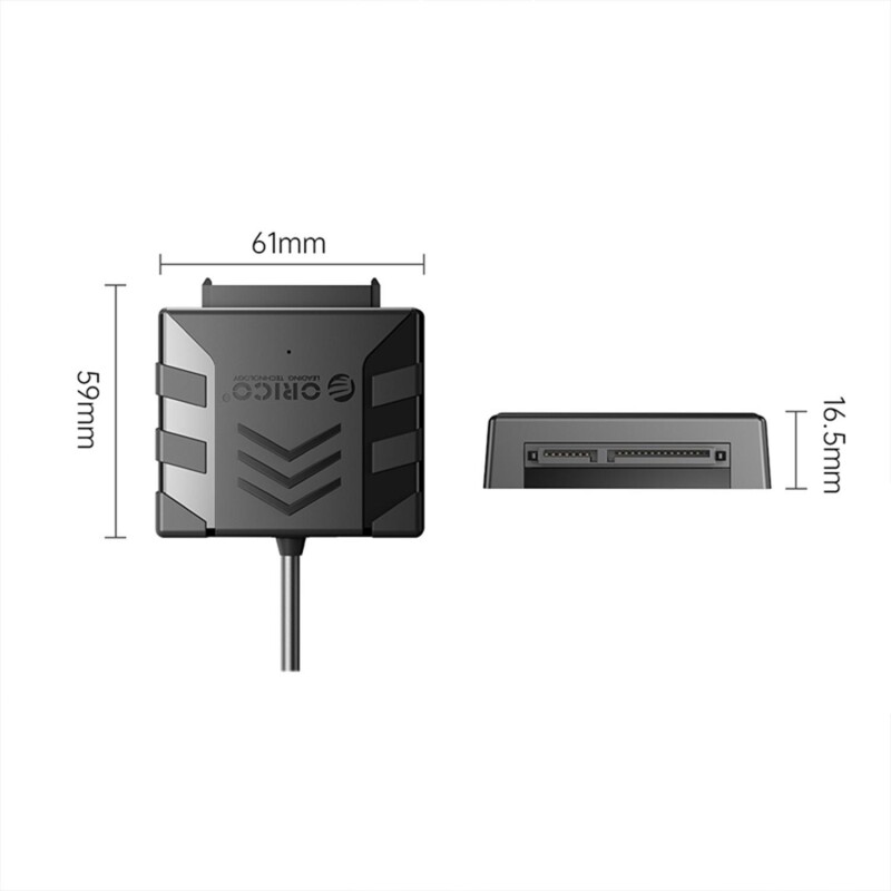 Orico Type-C to SATA 3.0 5Gbps HDD/SSD Dönüştürücü Adaptör Siyah - 5