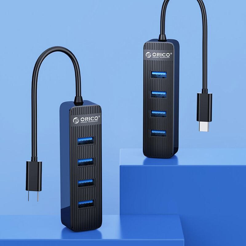 Orico Type-C to USB 3.0 4 Portlu USB Çoklayıcı Hub Siyah - 2