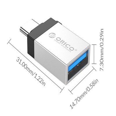 Orico Type-C to USB 3.0 Dönüştürücü Adaptör Gümüş - 5