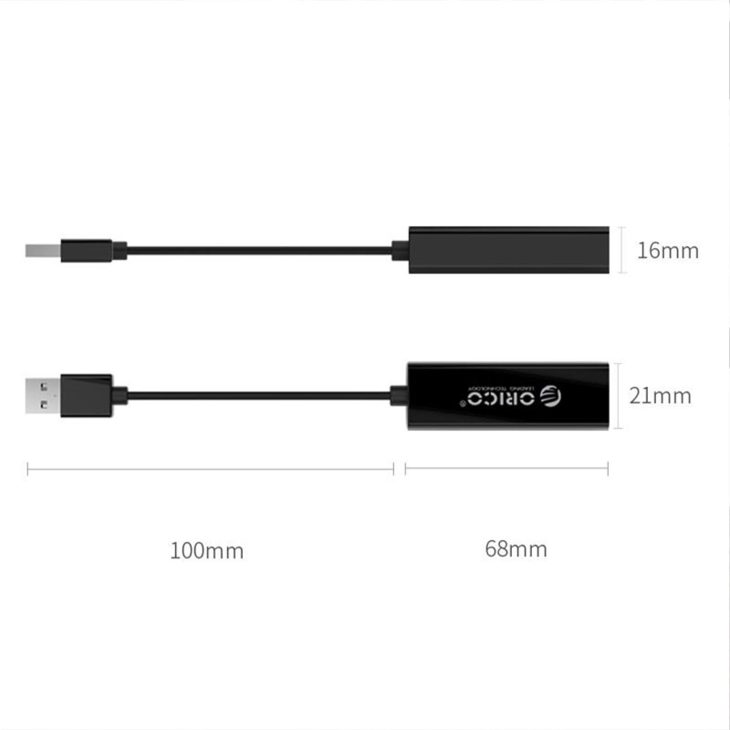 Orico USB 2.0 100Mbps RJ45 Ethernet Dönüştürücü Adaptör Siyah - 6