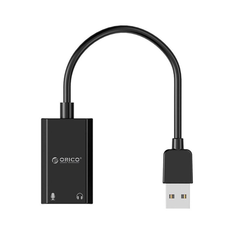 Orico USB 2.0 TRS 3.5mm Jack Girişli Harici Ses Kartı Siyah - 4