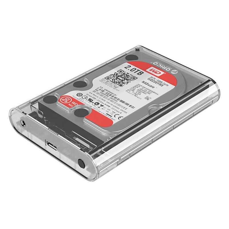 Orico USB 3.0 Micro B Şeffaf 2.5” 3.5” inch SATA SSD Hard Disk Kutusu - 2