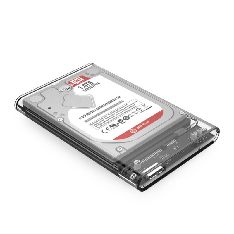 Orico USB 3.0 Micro B Şeffaf 2.5” inch SATA SSD Hard Disk Kutusu - 4