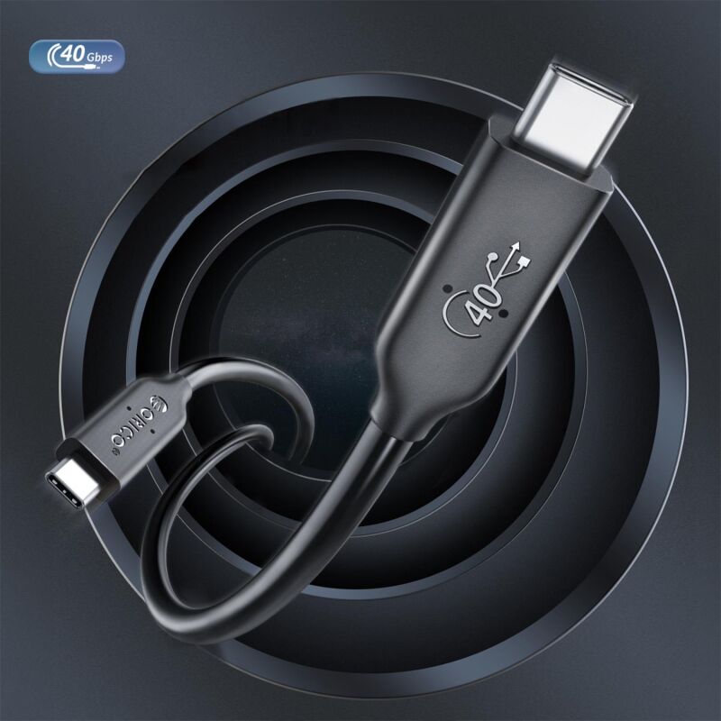 Orico USB 4.0 Type-C PD100W 5A 40Gbps 8K@60Hz Çok Fonksiyonlu Kablo 30 CM - 2