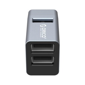 Orico USB-A 3.0 3 Portlu USB-A 3.0 / 2.0 Alüminyum Alaşım Mini Çoklayıcı Gri - 3