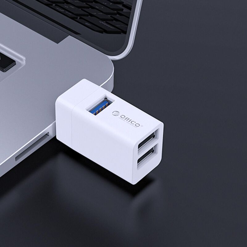 Orico USB-A 3.0 3 Portlu USB-A 3.0 / 2.0 Mini Çoklayıcı Beyaz - 2