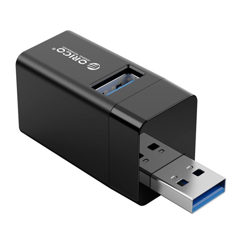 Orico USB-A 3.0 3 Portlu USB-A 3.0 / 2.0 Mini Çoklayıcı Siyah - 6