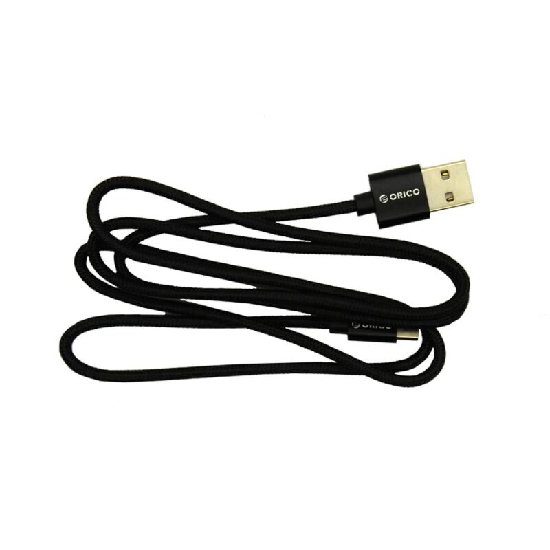 Orico USB to Type-C 3A Örgülü Data ve Şarj Kablosu 1 Metre Siyah - 2