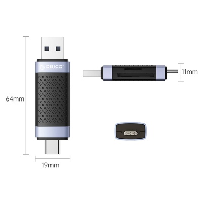 Orico USB Type-C SD TF Micro SD Kart Okuyucu - 2