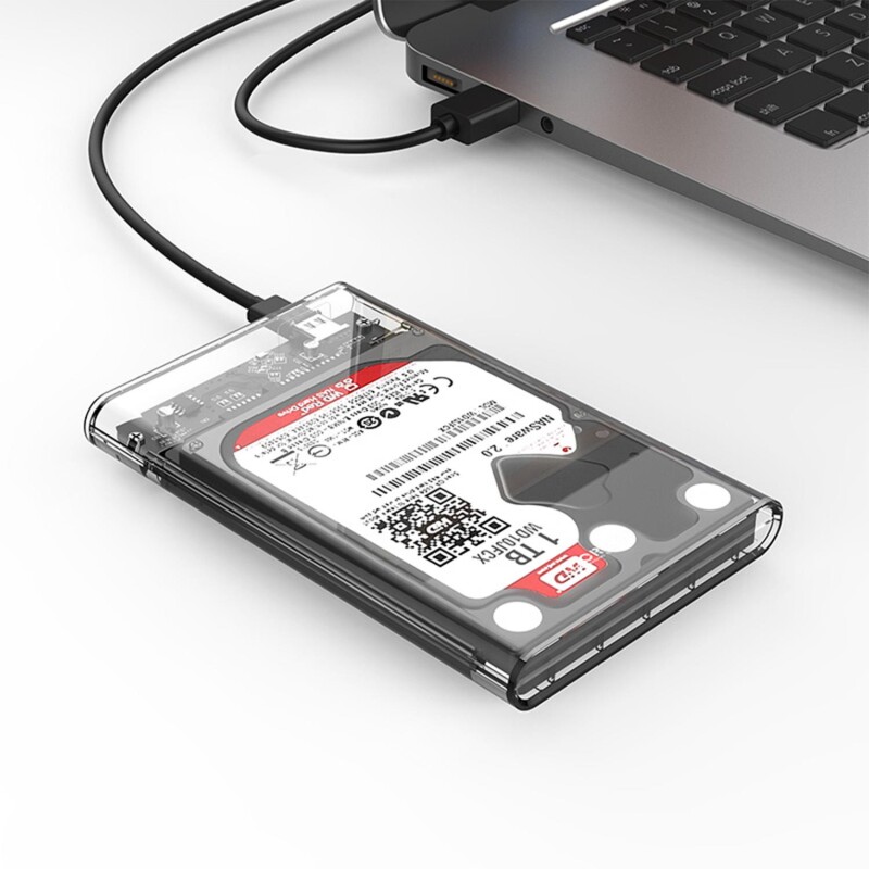 Orico USB3.1 Gen1 Type-C 2.5” inch SATA SSD Hard Disk Kutusu Şeffaf - 2