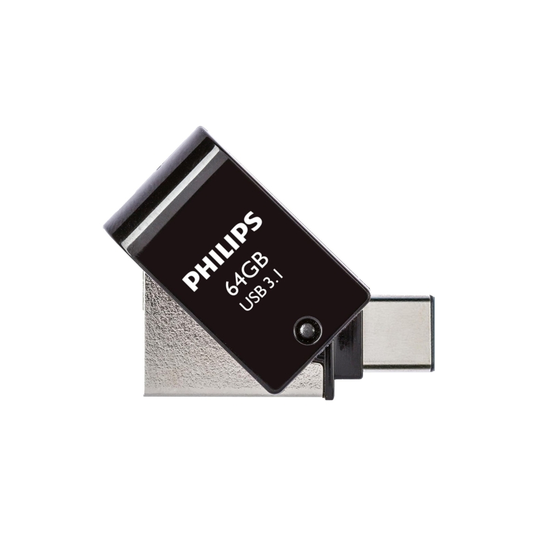 Philips 64GB OTG Dual Drive Type-C ve USB Flash Bellek - 1