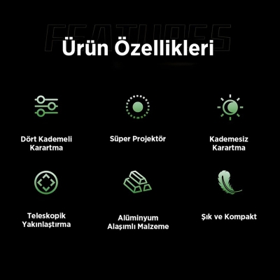Philips SFL2124 250 Lümen 5W Led El Feneri Teleskopik Zoom Sos Modlu Metal Gövdeli Şarj Edilebilir Uzun Menzilli Flashlight - 6