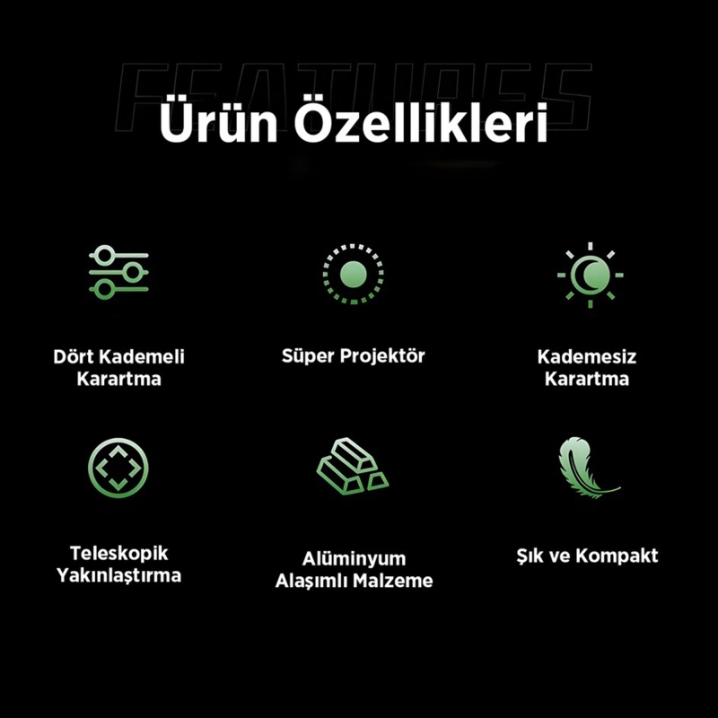 Philips SFL2124 250 Lümen 5W Led El Feneri Teleskopik Zoom Sos Modlu Metal Gövdeli Şarj Edilebilir Uzun Menzilli Flashlight - 6