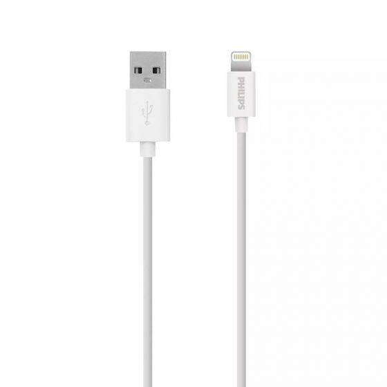 Philips SWR1508W 2.4A iPhone Lightning Şarj ve Data Kablosu Beyaz 1 Metre - 2