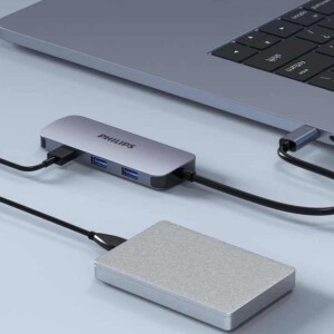 Philips SWR1651B Type-C to 4 Portlu USB-A 3.2 HUB Çoklayıcı Adaptör - 5