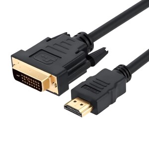 Philips SWV7436 HDMI - DVI 1080P Çift Yönlü Görüntü Aktarma Kablosu 2 Metre - 1