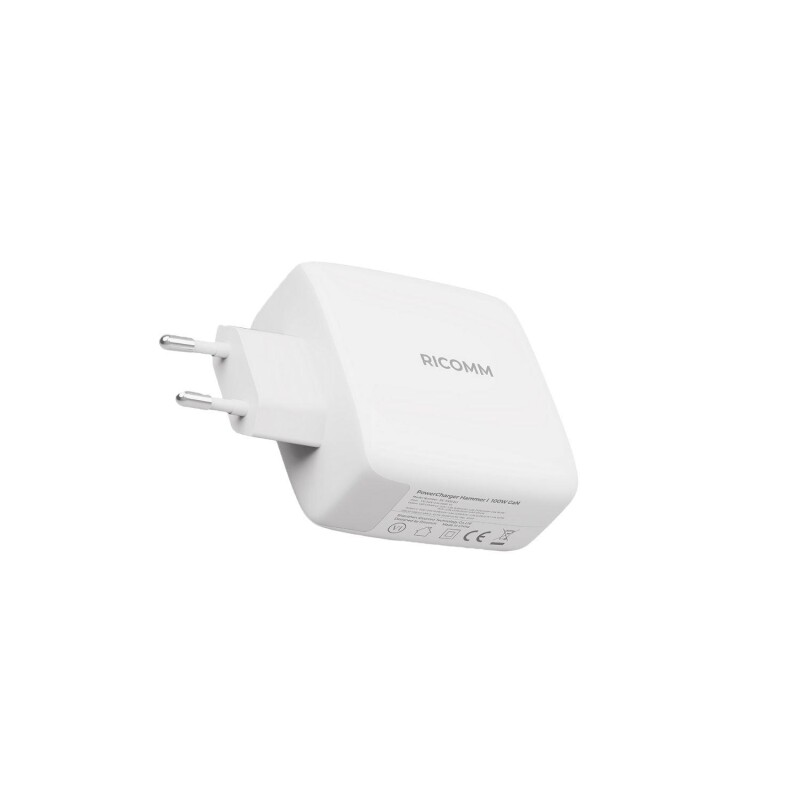 Ricomm 100W GaN 3 Portlu USB-C + USB-A Şarj Aleti QC5.0 PD Type-C Hızlı Şarj Cihazı + 100W Şarj Kablosu - 4