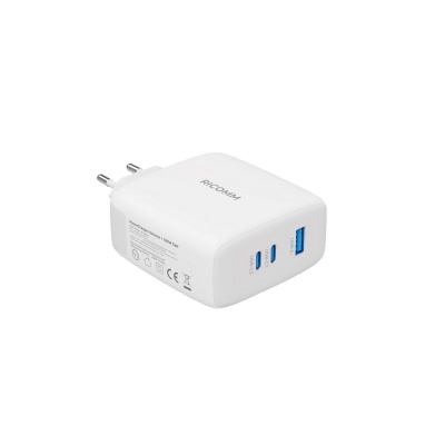 Ricomm 100W GaN 3 Portlu USB-C + USB-A Şarj Aleti QC5.0 PD Type-C Hızlı Şarj Cihazı + 100W Şarj Kablosu - 2