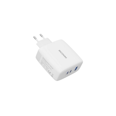 Ricomm 140W GaN 3 Portlu USB-C + USB-A Şarj Aleti QC5.0 PD3.1 Destekli Type-C Hızlı Şarj Cihazı - 5