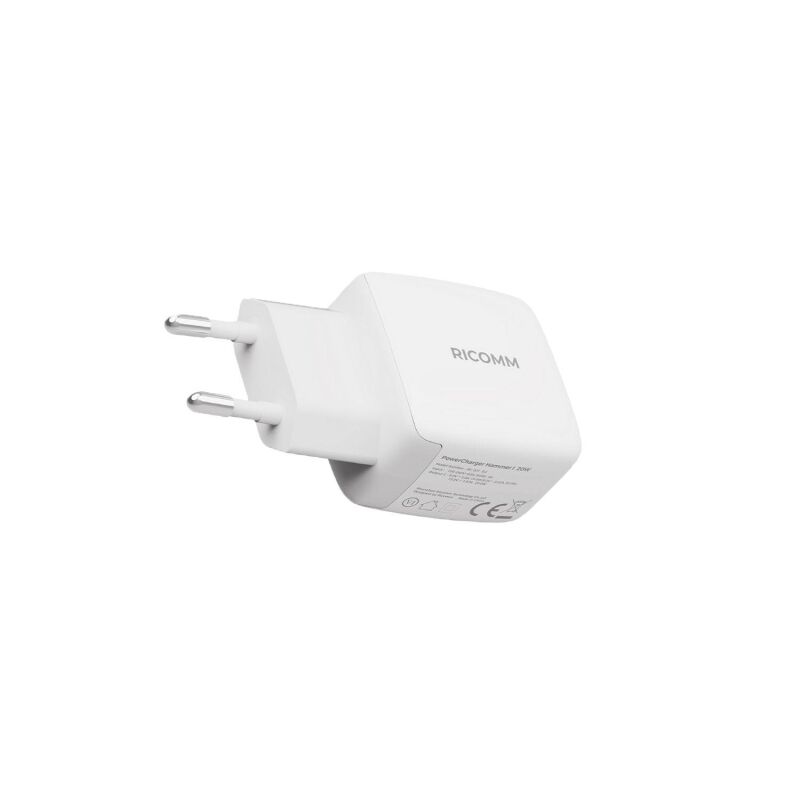 Ricomm 20W GaN USB-C Şarj Aleti QC4.0 PD Hızlı Şarj Cihazı + 2 Metre Type-C 60W Şarj Kablosu - 4