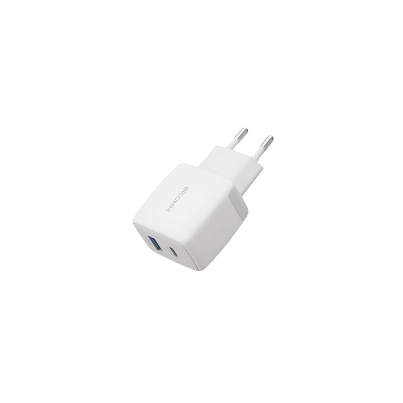 Ricomm 25W GaN USB-C + USB-A Şarj Aleti PPS PD Hızlı Şarj Cihazı + 2 Metre Type-C 60W Şarj Kablosu - 5