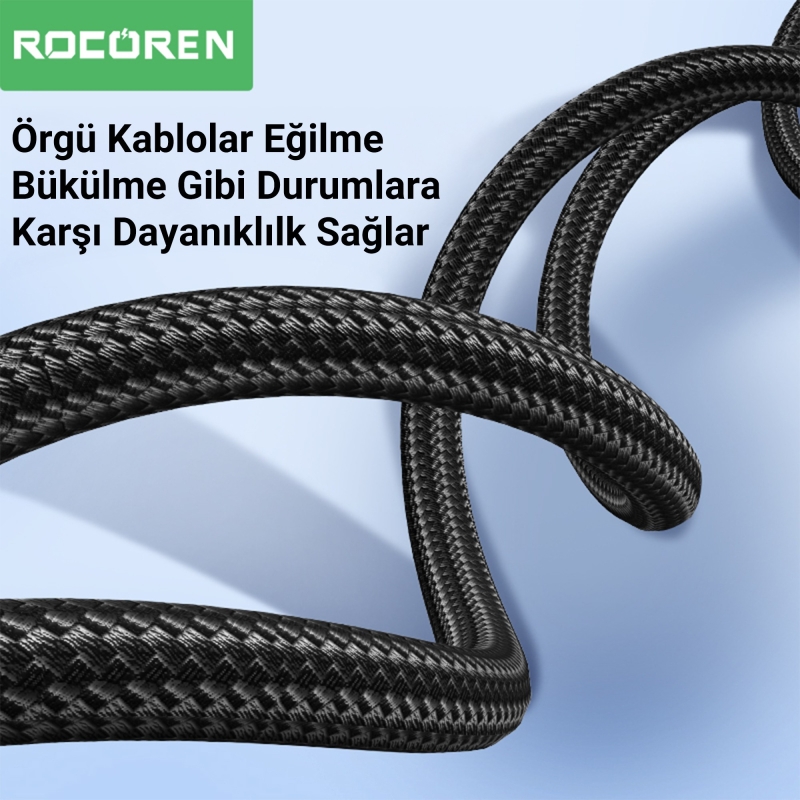 Rocoren 3.5mm AUX Jack to RCA Hi-Fi Ses Kablosu 0.5 Metre - 6