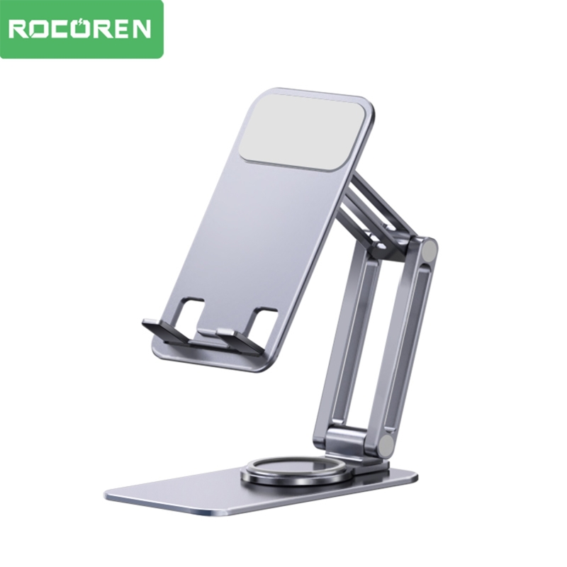 Rocoren 360° Döner Mekanizmalı Katlanabilir Alüminyum Telefon Standı - 1
