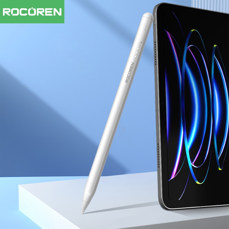 Rocoren Stylus iPad ve Android Tablet Uyumlu Avuç İçi Red Manyetik Eğime Duyarlı Yazı ve Çizim Kalemi - 2
