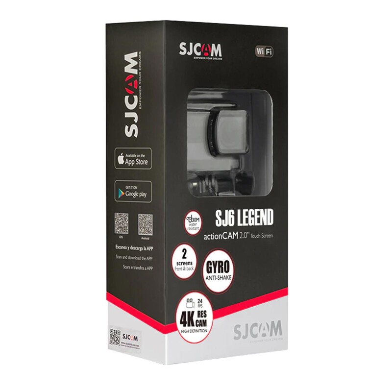 SJCAM SJ6 Legend 4K Orjinal Lisanslı Aksiyon Kamera Siyah - 5