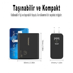 Tronsmart WPB01 VoltiQ 5000mAh Powerbank ve Seyahat Şarj Cihazı - 5