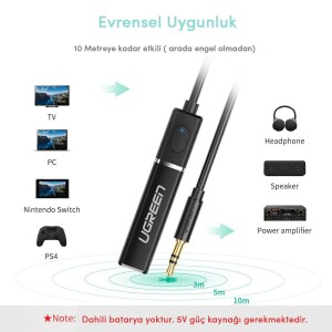 Ugreen 3.5mm Bluetooth Verici Transmitter - 2