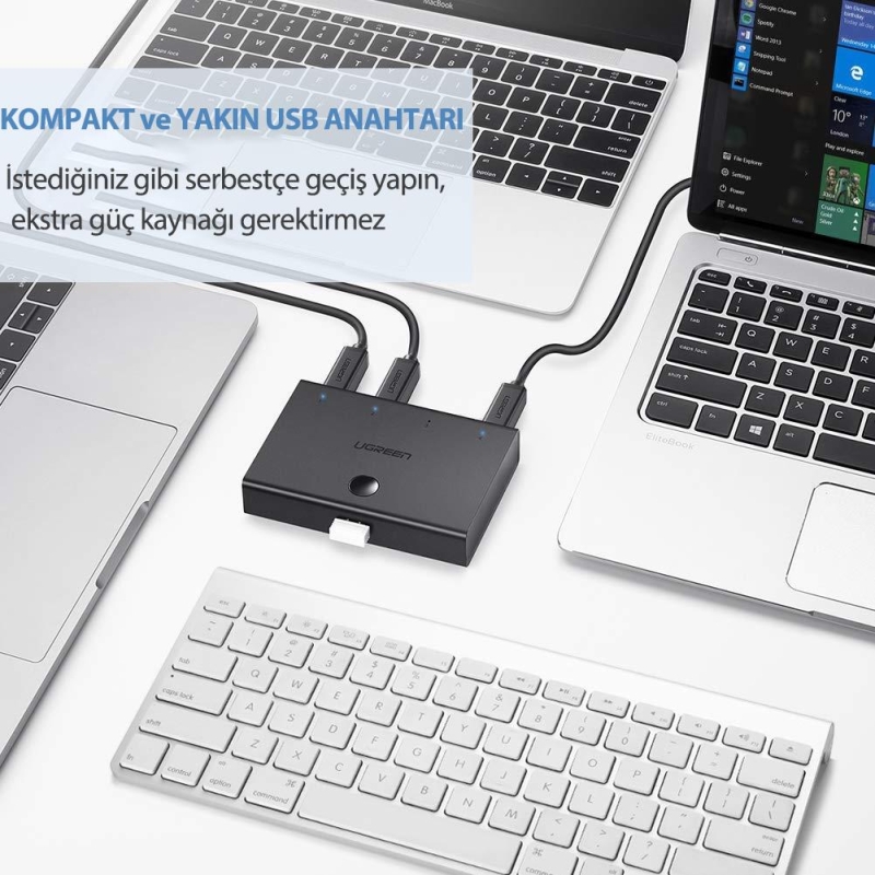 Ugreen 4 Giriş 1 Çıkış USB KM Switch - 2