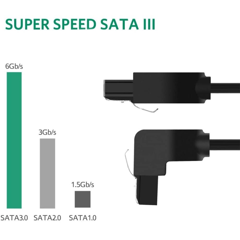 Ugreen 90 Derece SATA 3.0 Disk Kablosu 50 CM - 2