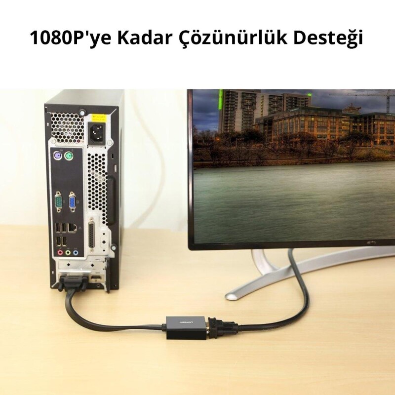 Ugreen DVI Erkek to VGA 24+1 Dişi Dönüştürücü Adaptör - 3