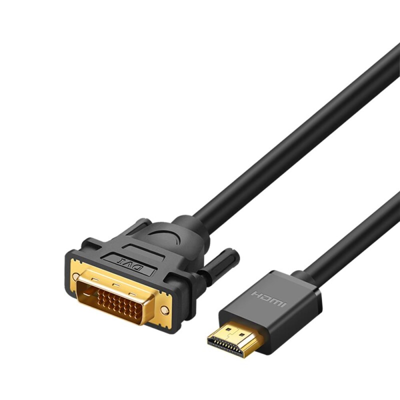 Ugreen HDMI DVI 1080P Çift Yönlü Görüntü Aktarma Kablosu 3 Metre - 1