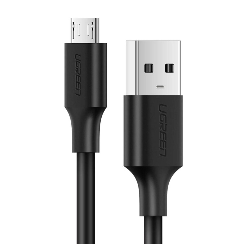 Ugreen Micro USB Data ve Şarj Kablosu Siyah 1 Metre - 1