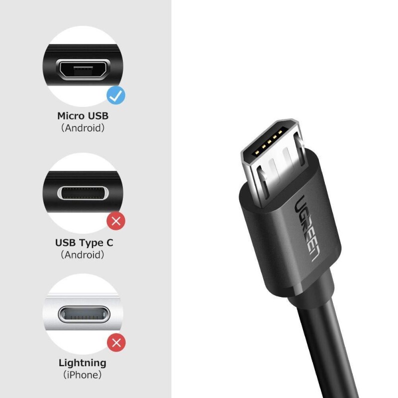 Ugreen Micro USB OTG Çevirici Adaptör Siyah - 2