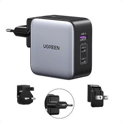 Ugreen Nexode 65W Gan 2*Type-C 1*USB-A 3 Portlu Seyahat Şarj Cihazı - 1