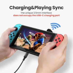 Ugreen Nintendo Switch için Bluetooth 5.0 Verici Ses Adaptörü Siyah - 3