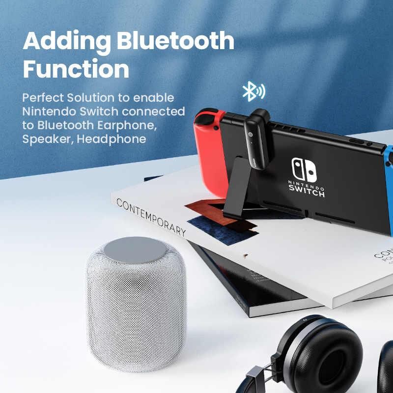 Ugreen Nintendo Switch için Bluetooth 5.0 Verici Ses Adaptörü Siyah - 4