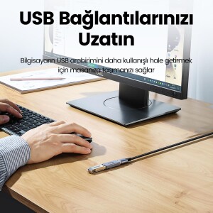 Ugreen USB-A 3.0 Uzatma Birleştirme Adaptörü - 3