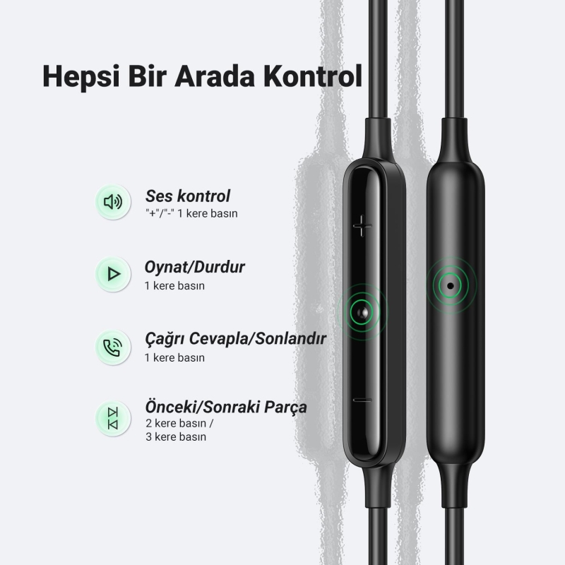 Ugreen USB-C Mikrofonlu Kulakiçi Kablolu Kulaklık - 4