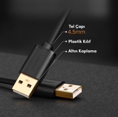 Ugreen USB to USB Data ve Şarj Kablosu 25 CM - 5