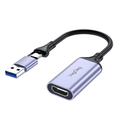 VegGieg 1080P 60Hz HDMI Video Capture Card USB 3.0 ve Type-C Görüntü Yakalama Kartı - 3