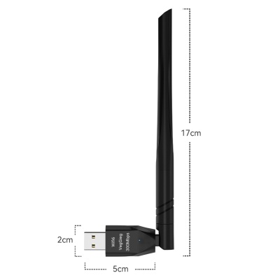 VegGieg 300 Mbps 2.4Ghz/6Ghz Dual Band Alıcı Verici USB WiFi 6 Adaptör - 6