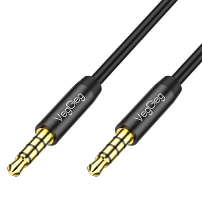 VegGieg 3.5mm Jack TRRS Hi-Fi AUX Mikrofon ve Ses Kablosu 1 Metre - 3