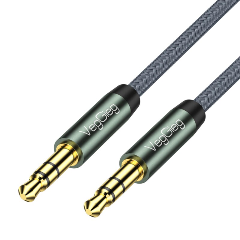 VegGieg 3.5mm Jack TRS Hi-Fi Örgülü AUX Ses Kablosu 1 Metre - 3