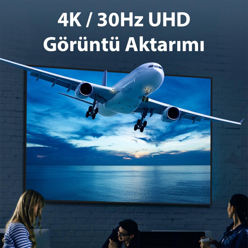 VegGieg 4K 30Hz Type-C to HDMI Çevirici Dönüştürücü Adaptör - 3