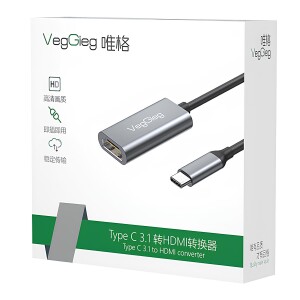 VegGieg 4K 30Hz Type-C to HDMI Çevirici Dönüştürücü Adaptör - 5